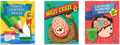 Navneet Pencil Control, Maze & Critical Thinking Activity Books for 3 Year & Above Kids