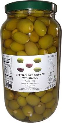 Madama Oliva Olives stuffed with garlic Olives & Peppers