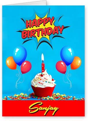 Midas Craft Happy Birthday Sanjay ….10 Birthday Wish Greeting Card