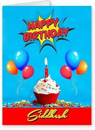 Midas Craft Happy Birthday Siddhesh ….10 Birthday Wish Greeting Card