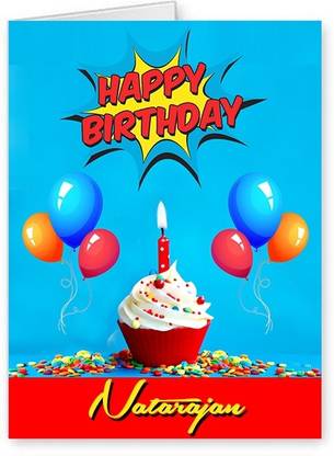 Midas Craft Happy Birthday Natarajan ….10 Birthday Wish Greeting Card