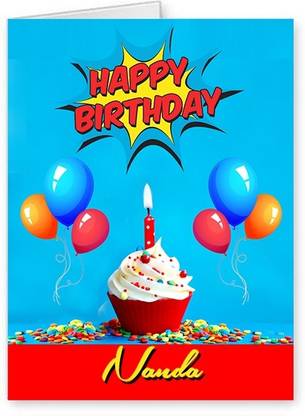 Midas Craft Happy Birthday Nanda ….10 Birthday Wish Greeting Card