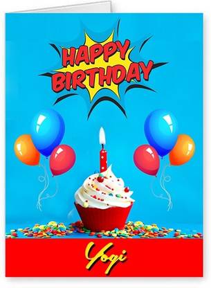 Midas Craft Happy Birthday Yogi ….10 Birthday Wish Greeting Card