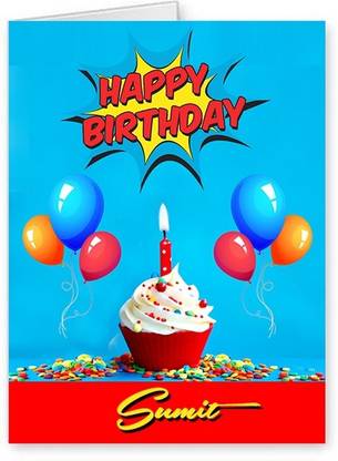 Midas Craft Happy Birthday Sumit ….10 Birthday Wish Greeting Card