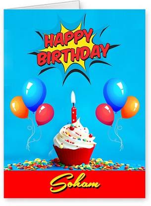 Midas Craft Happy Birthday Soham ….10 Birthday Wish Greeting Card