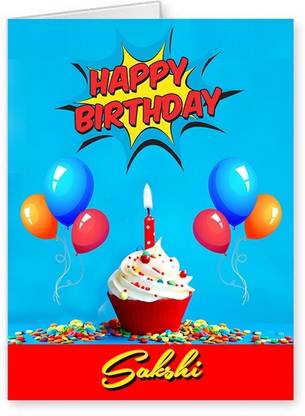 Midas Craft Happy Birthday Sakshi ….10 Birthday Wish Greeting Card