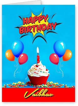 Midas Craft Happy Birthday Vaibhav ….10 Birthday Wish Greeting Card