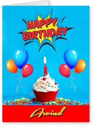 Midas Craft Happy Birthday Arvind ….10 Birthday Wish Greeting Card