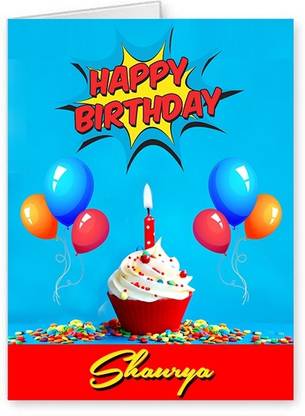 Midas Craft Happy Birthday Shaurya ….10 Birthday Wish Greeting Card