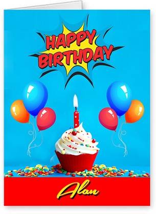 Midas Craft Happy Birthday Alan ….10 Birthday Wish Greeting Card