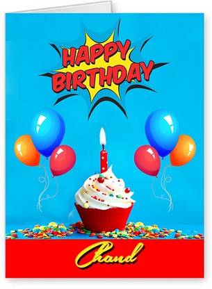 Midas Craft Happy Birthday Chand ….10 Birthday Wish Greeting Card