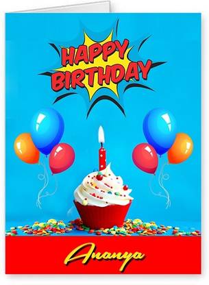 Midas Craft Happy Birthday Ananya ….10 Birthday Wish Greeting Card
