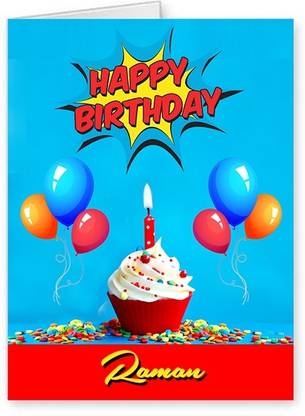 Midas Craft Happy Birthday Raman ….10 Birthday Wish Greeting Card
