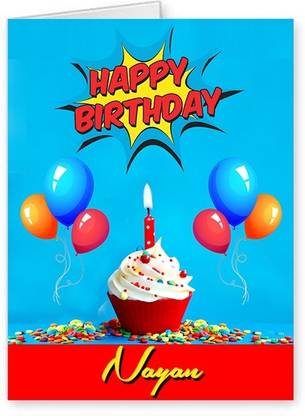 Midas Craft Happy Birthday Nayan ….10 Birthday Wish Greeting Card