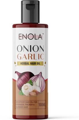 Enola Onion Garlic Oil Non Sticky Hair Oil For Stronger & Reduce Hair fall  Hair Oil