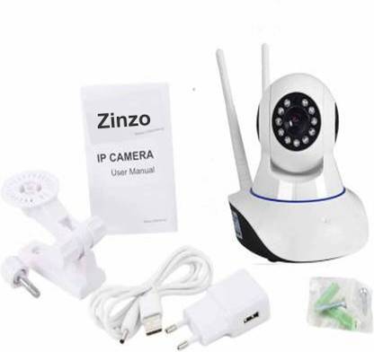 Zinzo 360 Degree Smarty Multiple Mobile Connectivity Wireless HD IP Wifi CCTV Indoor Security Camera Stream Live Video in Mobile Security Camera Security Camera