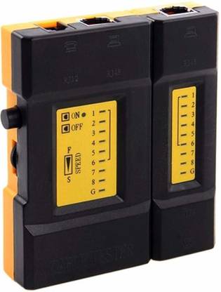 Tablor RJ11, RJ45, RJ12, Cat 5e, Cat 5, Cat 6, 10/100 Base-T, AT&T 258 A, TIA-568A/568B Network Lan Cable Tester Lan Adapter