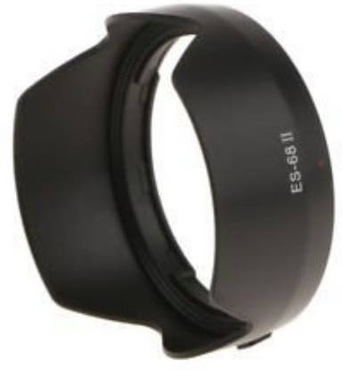 SUPERNIC ES68F Flower Lens Hood for Canon EF 50 Mm f/1.8 STM Lens (Black) Lens Hood