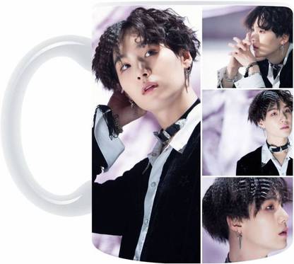 SAHU KRAFT BTS FAKE LOVE SUGA COLLAGE Sonyeondan Coffee Special Gift For BTS Army , BTA Music Lover (PK-042) Ceramic Coffee Mug