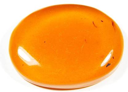 hoseki Extreamly High Quality Amber 44.0Cts stone Regular Oval Crystal Stone
