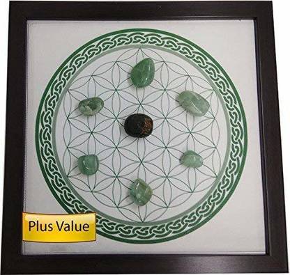 Plus Value Health Crystal Grid Decorative Showpiece  -  4 cm