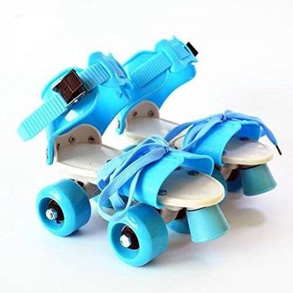 Galaxy Store Adjustable Roller Skates Suitable for Unisex Quad Roller Skates In-line Skates - Size 6 UK