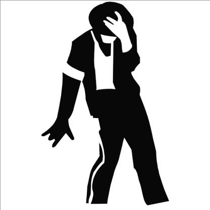 StickerYard 76 cm Michael Jackson art Self Adhesive Sticker