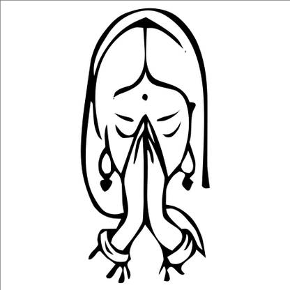 Decals Stock 55 cm Welcome Namaste Wall Sticker Self Adhesive Sticker
