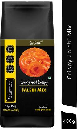 La Casa Juicy & Crispy Jalebi Mix | Easy to Make | 100% Natural | 400 g