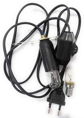 The Unique Creation Salt Lamp Dimmer Switch and on/Off Wire Set with Bulb Holder Table Lamp