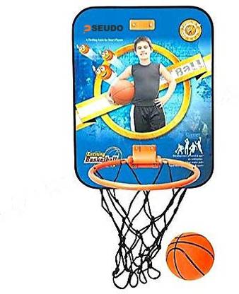 Pseudo basket ball kit for kids playing indoor basket ball hanging board with ball (design may vary). Basketball