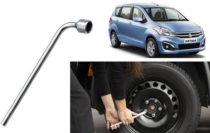 Saviraj WNS | M22 19mm Metal L-Shaped wheel nut spanner For Maruti-Suzuki-Ertiga-Type-2 Single Sided L Type Wrench