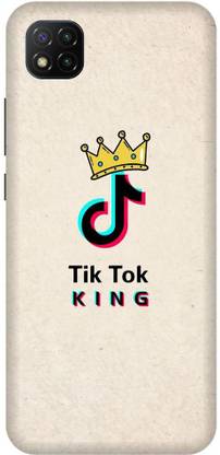 BYXIS Back Cover for Poco C3 Tiktok, Tiktok queen, tiktok king, tiktok