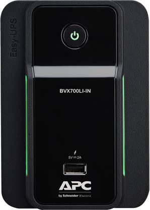APC BVX700LI-IN 230 V Line-interactive Tower Model UPS with Overload Protection 3 Outlet Plugs