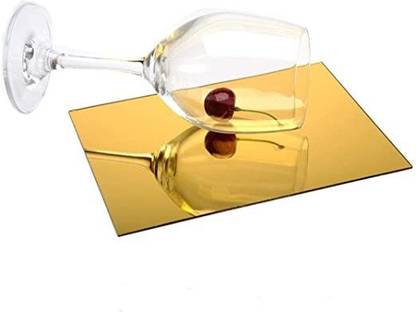 laxmi acrylic Gold Mirror Sheets Flexible Mirror 8x12 InchSize Slime & Flexible