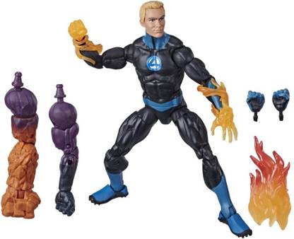 MARVEL Legends Series Fantastic Four 6Inch Collectible Action Figure Human Torch Toy,3 Build-A-Figure Parts