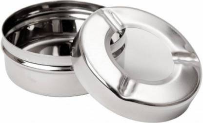 Bekner Stainless steel Ashtray with lid Steel Stainless Steel Ashtray
