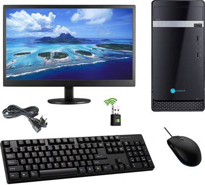 Assembled CI310TH Desktop Computer(i3-10100 CPU/8GB RAM) Core i3 (8 GB DDR4/1 TB/480 GB SSD/Windows 10 Home/2 GB/20 Inch Screen/2GB Graphics/20â Monitor/WiFi/Windows 10 & Ms Office(Trial Version)&Antivirus(Free Version) Pre Loaded) (480GB SSD))