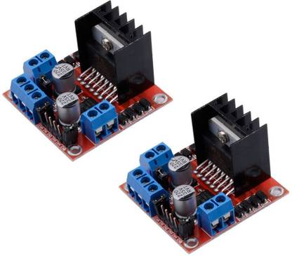 Techleads L298 Motor Driver Module Dual H-Bridge Dc Stepper for Arduino (2 PCS ) Educational Electronic Hobby Kit