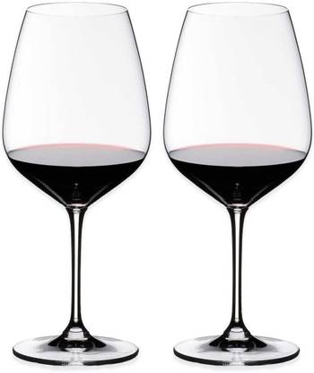 Market Fairy (Pack of 2) Wine Glass - 2 Pieces, Clear, (360 ML) Glass Set Wine Glass