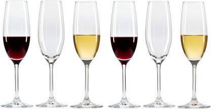 LURBA (Pack of 6) Crystal Glass Glass Set Glass Set Glass Set Water/Juice Glass
