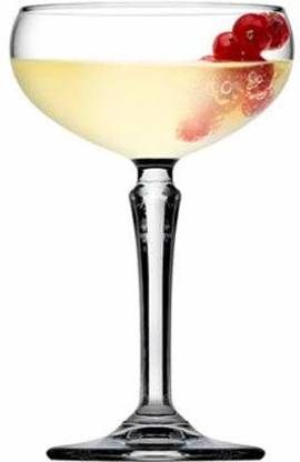 PASABAHCE (Pack of 6) Hudson Coupe Cocktail Glass Set, 220ml (Pack of 6) Glass Cocktail Glass