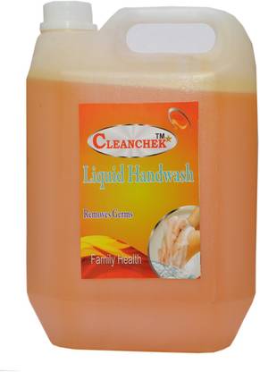 CLEANCHEK Liquid Hand Wash 5000ml (5 Ltr.) Orange - Refil Pack Hand Wash Bottle