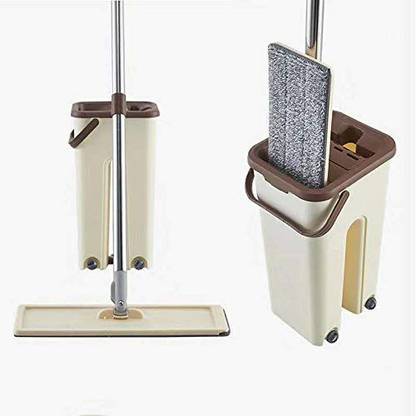 HETALU Magic Self Cleaning Microfiber Flat Mop Mop Set, Mop Refill, Bucket