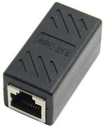 techut RJ45 FEMALE TO FEMALE LAN CABLE JOINTER Wireless Ethernet Lan Adapter compatible with Windows, Mac