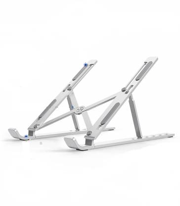 Bubu Laptop Stand Portable, Notebook Holder Adjustable Foldable Ventilated Desk Tablet Aluminum Compatible for laptops Aluminium Floor and Desk Stand Laptop Stand with Adjustable Height Compatible with Universal Laptops