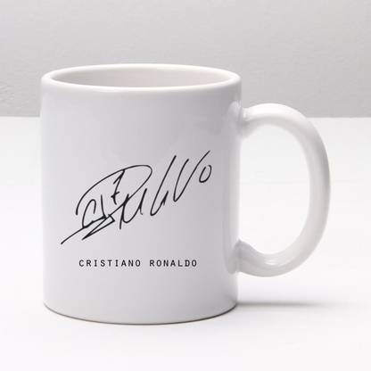JAIPURART Cristiano Ronaldo Signature Ceramic Coffee Mug