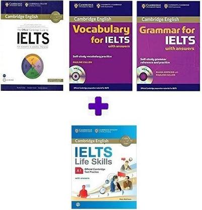 The Official Cambridge Guide To IELTS + Cambridge Vocabulary For IELTS + Cambridge Grammar For IELTS+ Ielts Life Skills