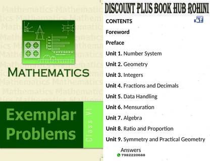 NCERT Exemplar Problems Of Mathematics For Class 6 (Without Binding)