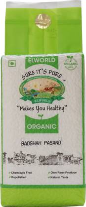 ELWORLD Organic Badshah Pasand Basmati Rice (Medium Grain)